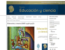 Tablet Screenshot of educacionyciencia.org